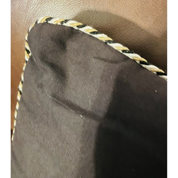 Vintage Tapestry Needlepoint Santa Christmas Throw Pillow 18”x 18" - Picture 5 of 5